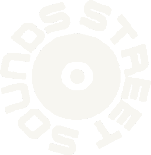 Street Sounds circular vinyl record logo with the shop name wrapped around it